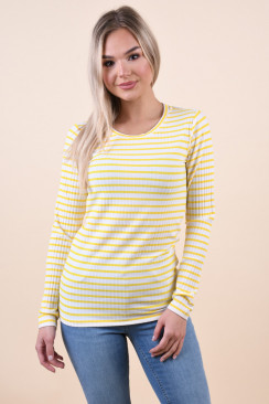 Bluza Dama Object Elisa Maize White Stripe
